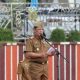Pj. Sekdaprov Lampung, M. Firsada, menjadi Inspektur pada apel peringatan Hari Otonomi Daerah ke-29 Tahun 2025 || Foto: Dinas Kominfotik Provinsi Lampung
