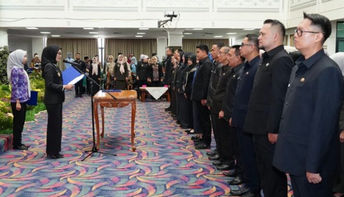 Wagub Lampung Lantik Pejabat Administrator dan Pengawas di Lingkungan Pemprov Lampung