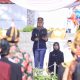 Wakil Gubernur Lampung, Jihan Nurlela, bertindak sebagai inspektur upacara pada peringatan Hari Pendidikan Nasional (Hardiknas) tahun 2025 di Lapangan Korpri || Foto: Dinas Kominfotik Provinsi Lampung