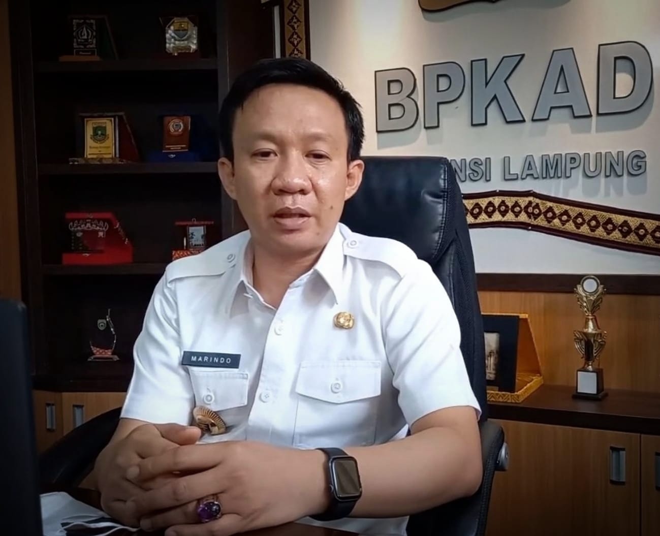 Kepala BPKAD Provinsi Lampung Marindo Kurniawan || Foto: Dinas Kominfotik Provinsi Lampung