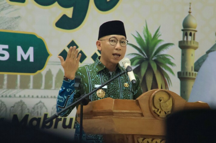 Gubernur Lampung Rahmat Mirzani Djausal di Gedung Madinatul Hujjaj, Asrama Haji Provinsi Lampung || Foto: Istimewa