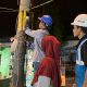 Pemeriksaan Alat Pengukur dan Pembatas (APP) di area Pusat Kuliner Malam Stadion Sukung Kotabumi, Lampung Utara Jumat || Foto: PLN UP3 Kotabumi
