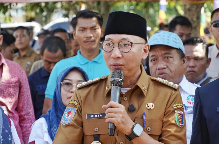 Pemprov Lampung meluncurkan Program Desaku Maju yang sekaligus menandai pencapaian 100 hari kerja Gubernur Lampung Rahmat Mirzani Djausal dan Wakil Gubernur Jihan Nurlela || Foto: Dinas Kominfotik Provinsi Lampung
