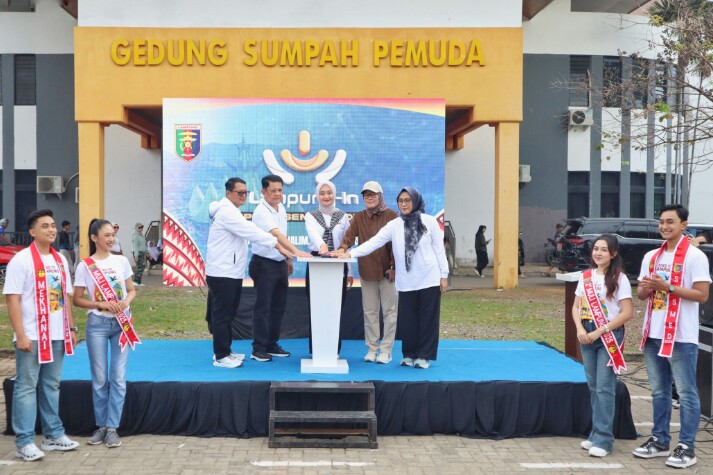 Pemprov Lampung resmi meluncurkan Aplikasi Lampung-In sebagai salah satu solusi untuk meningkatkan kecepatan pelayanan publik terintegrasi yang berbasis aplikasi digital || Foto: Dinas Kominfotik Provinsi Lampung