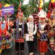 Gelaran K-Fest ke-34 diawali dengan Karnaval Budaya bertema "Nemui Nyimah Mask Street Carnaval" yang diikuti ribuan peserta dari berbagai komunitas seni dan budaya || Foto: Dinas Kominfotik Provinsi Lampung