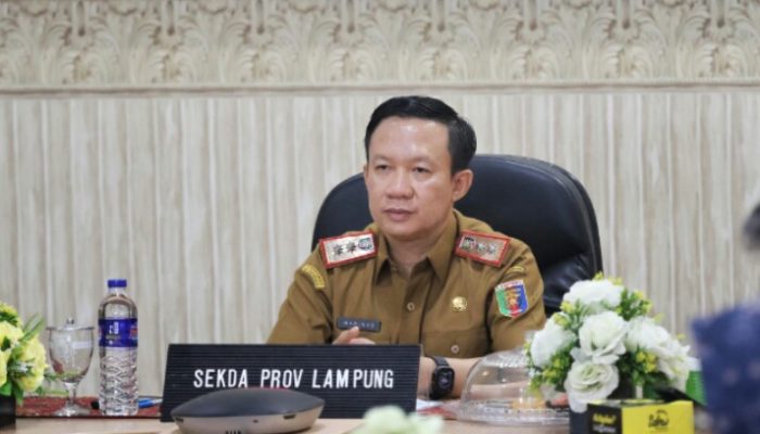Pertumbuhan Ekonomi Lampung Lampaui Nasional, Sekdaprov Ikuti Arahan Mendagri dan Bappenas
