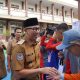 Gubernur Lampung, Rahmat Mirzani Djausal meninjau pelaksanaan kegiatan MPLS dan kegiatan belajar di Sekolah Menengah Atas (SMA) di Provinsi Lampung || Foto: Dinas Kominfotik Provinsi Lampung