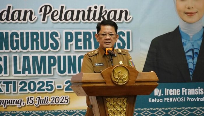 Perwosi Lampung Resmi Dilantik, Gubernur: Saatnya Perempuan Lampung Bersinar Lewat Olahraga