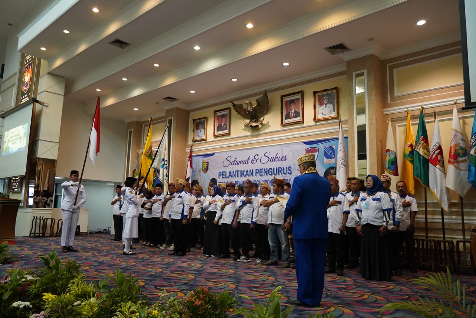 Suasana Acara Pelantikan kepengurusan Persatuan Pewarta Warga Indonesia (PPWI) Provinsi Lampung || Foto: Dinas Kominfotik Provinsi Lampung