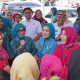 Ketua TP. PKK Provinsi Lampung, Purnama Wulan Sari Mirza, secara resmi mencanangkan Kelurahan Imopuro, Kecamatan Metro Pusat, Kota Metro, sebagai Desa TAPIS || Foto: Dinas Kominfotik Provinsi Lampung