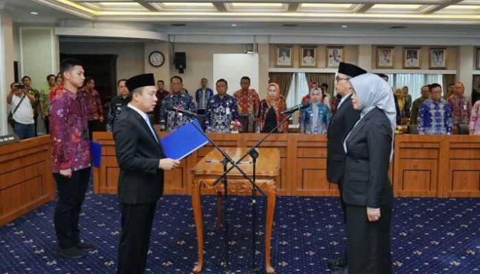 Dua Pejabat Pimpinan Tinggi Pratama di Lingkungan Pemprov Lampung Dilantik