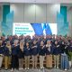 General Manager PLN UID Lampung (tengah), Rizky Mochamad dan jajaran Senior Manager berfoto bersama pesertw Workshop penyelarasan Program X Man 4 Expert di Aula PLN UID Lampung || Foto: PLN UID Lampung