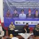 Asisten II Bidang Perekonomian dan Pembangunan Provinsi Lampung, Mulyadi Irsan saat menjadi narasumber dalam Seminar Nasional bertempat di Auditorium Prof. Abdul Kadir Muhammad Fakultas Hukum (FH) Unila || Foto: Dinas Kominfotik Provinsi Lampung