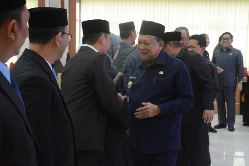 Wakil Walikota Deddy Amarullah melantik 10 pejabat pratama Bandar Lampung || Foto: Ridho/5W1HINDONESIA.ID