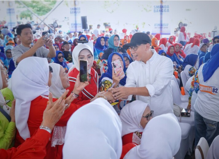 Gubernur Lampung, Rahmat Mirzani Djausal, saat menghadiri acara Perayaan HUT ke-60 SMA Negeri 2 Bandar Lampung (SMANDA) || Foto: Dinas Kominfotik Provinsi Lampung