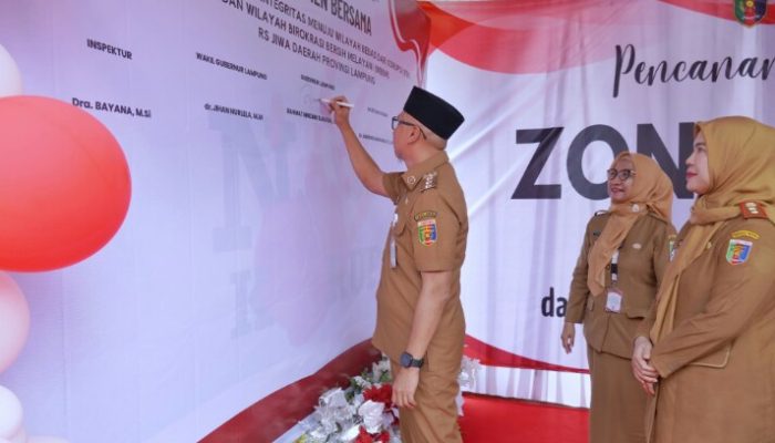 Tingkatkan Kepercayaan Publik, Gubernur Lampung Ajak OPD dan RSJ Bangun Zona Integritas