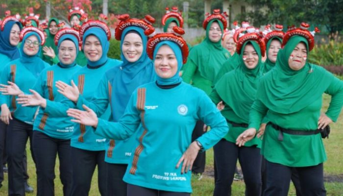 Semarak Kemerdekaan, PKK Provinsi Lampung Bersama Organisasi Wanita Rayakan HUT ke-80 RI