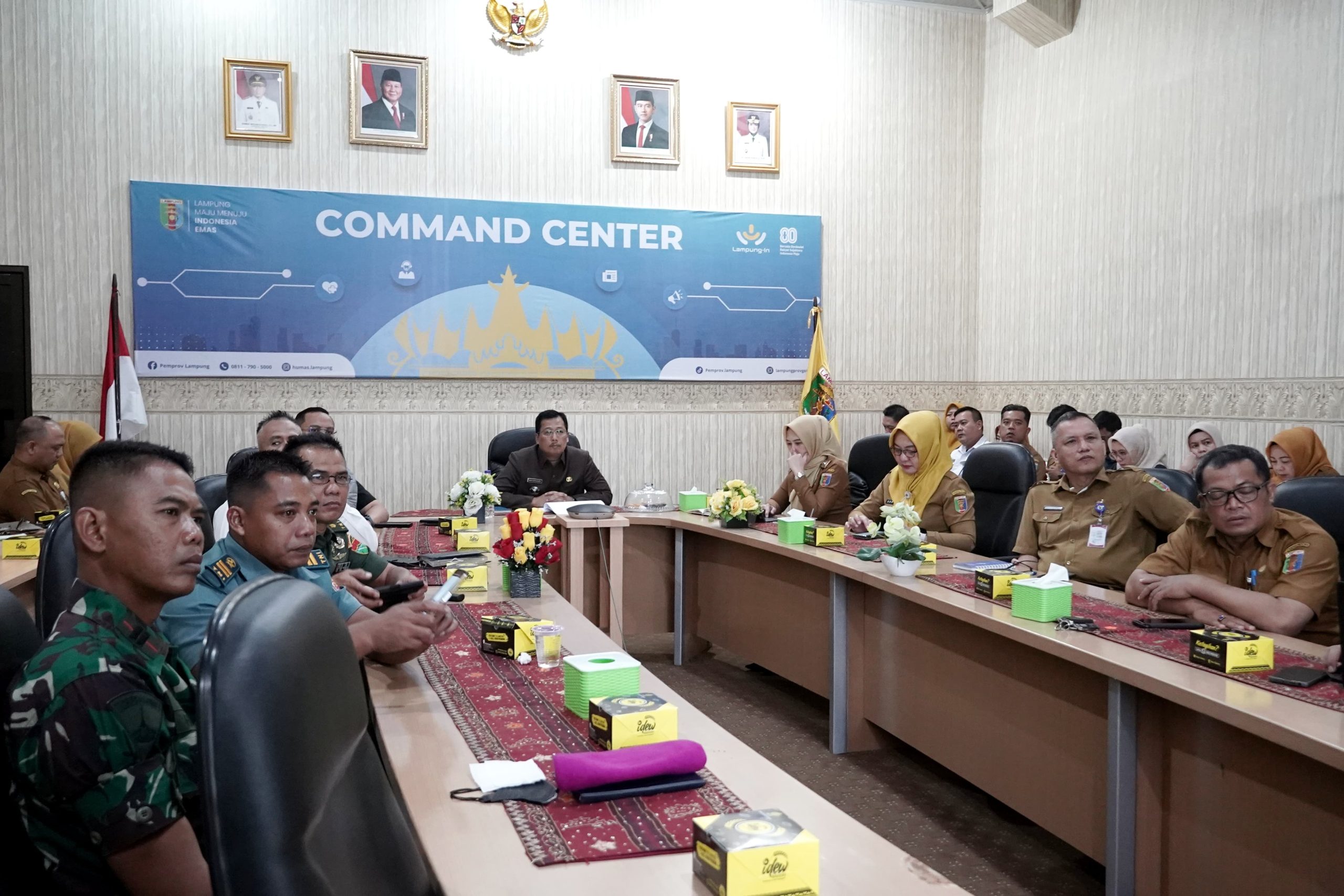 Staf Ahli Bidang Perekonomian dan Pembangunan Provinsi Lampung, Bani Ispriyanto, mengikuti Rapat Koordinasi Pengendalian Inflasi Daerah secara virtual || Foto: Dinas Kominfotik Provinsi Lampung