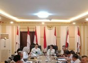 Suasana udiensi KLHK dengan Pemprov Lampung yang turut dihadiri 15 Kepala Dinas Lingkungan Hidup (DLH) kabupaten/kota se-Provinsi Lampung || Foto: Dinas Kominfotik Provinsi Lampung