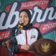 Ketua TP. PKK Provinsi Lampung, Purnama Wulan Sari Mirza, membuka Gubernur Slowpitch Tournament 2025 bertempat di Lapangan Emas Softball PKOR Lampung || Foto: Dinas Kominfotik Provinsi Lampung