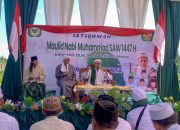 Suasana Peringatan Maulid Nabi Muhammad SAW 1447 Hijriah sekaligus Haul KH. Tb. M. Thohir bin KH. Tb. Aswiya, di Pondok Pesantren Al Istiqomah Bani Thohir wa Haji Suhari Abdul Hamid Rajabasa || Foto: Dinas Kominfotik Provinsi Lampung