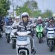 Gubernur Lampung, Rahmat Mirzani Djausal, melepas dan mengikuti ratusan rider yang tergabung dalam berbagai komunitas mewarnai jalanan kota dalam gelaran Sunday Morning Ride (Sunmori) "Be One Ride" || Foto: Dinas Kominfotik Provinsi Lampung