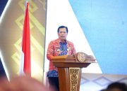 Staf Ahli Gubernur Lampung Bidang Ekonomi, Keuangan, dan Pembangunan, Bani Ispriyanto, mewakili Gubernur Rahmat Mirzani Djausal dalam acara Diseminasi Laporan Perekonomian Provinsi Lampung yang digelar Bank Indonesia Perwakilan Lampung || Foto: Dinas Kominfotik Provinsi Lampung