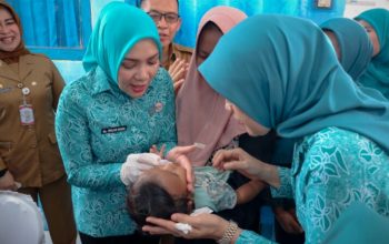 Ketua TP. PKK Provinsi Lampung, Purnama Wulan Sari Mirza, melaksanakan Kunjungan Kerja (Kunker) ke Kabupaten Tulang Bawang || Foto: Dinas Kominfotik Provinsi Lampung