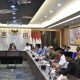 Gubernur Lampung Rahmat Mirzani Djausal bersama sejumlah kepala daerah di Provinsi Lampung menggelar pertemuan dengan Menteri Koordinator Bidang Perekonomian, Airlangga Hartarto || Foto: Istimewa
