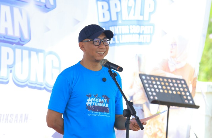 Gubernur Lampung Rahmat Mirzani Djausal saat membuka Bulan Bakti Peternakan dan Kesehatan Hewan ke-189 yang bertepatan dengan Hari Rabies Sedunia (World Rabies Day/WRD) || Foto: Dinas Kominfotik Provinsi Lampung