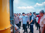 Gubernur Lampung, Rahmat Mirzani Djausal mengikuti Kegiatan Penanaman Jagung Serentak Kuartal IV Tahun 2025 secara daring di Gudang Ketahanan Pangan Polda Lampung || Foto: Dinas Kominfotik Provinsi Lampung