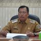 Staf Ahli Gubernur Bidang Perekonomian dan Pembangunan Provinsi Lampung, Bani Ispriyanto, mengikuti Rapat Koordinasi Pengendalian Inflasi Daerah secara daring dari Ruang Command Center Lantai 2 Dinas Kominfotik Provinsi Lampung || Foto: Dinas Kominfotik Provinsi Lampung
