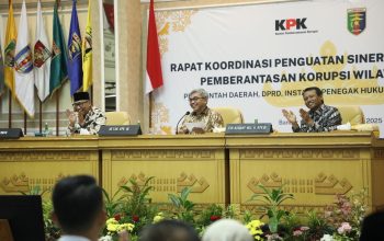 Ketua KPK Setyo Budiyanto pada Rapat Koordinasi Penguatan Sinergi dan Kolaborasi Pemberantasan Korupsi se-Lampung yang dihadiri 15 kabupaten/kota di Balai Keratun || Foto: Istimewa