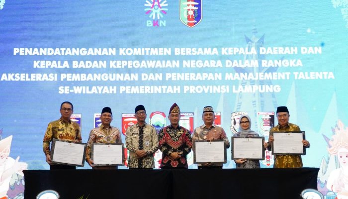 Wujudkan Birokrasi Modern, Pemprov dan Pemda se-Lampung Sepakati Penguatan Manajemen Talenta ASN