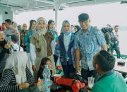 Gubernur Lampung Rahmat Mirzani Djausal, secara resmi mengoperasikan KMP Dalom 1 di Lintas Penyeberangan Bakauheni-Merak || Foto: Dinas Kominfotik Provinsi Lampung