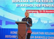 Wagub Lampung, Jihan Nurlela saat menghadiri kegiatan Konsolidasi Penguatan Kelembagaan Bawaslu Bersama Mitra Kerja dan Stakeholder Pengawas Pemilu di Ballroom Hotel Emersia, Bandar Lampug || Foto: Dinas Kominfotik Provinsi Lampung