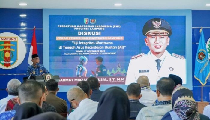 Gubernur Lampung Buka Pekan Pendidikan Wartawan, Tekankan Pentingnya Integritas di Era AI