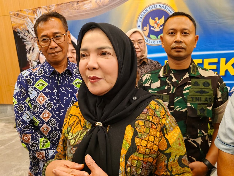 Walikota Eva Dwiana saat menghadiri Bimtek SPPG di Bandar Lampung || Foto: 5W1HINDONESIA.ID