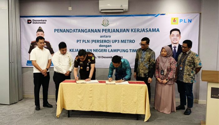 Gandeng Kejari Lampung Timur, PLN UP3 Metro Perkuat Sinergi Penegakan Hukum dan Pengamanan Aset Kelistrikan