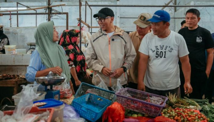 Kunker ke Pesisir Barat, Gubernur Mirza Tinjau Stabilitas Harga Bahan Pokok di Pasar Way Batu