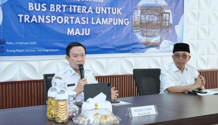 Pemprov Lampung Dorong BRT ITERA Jadi Proyek Percontohan Transportasi Publik Modern