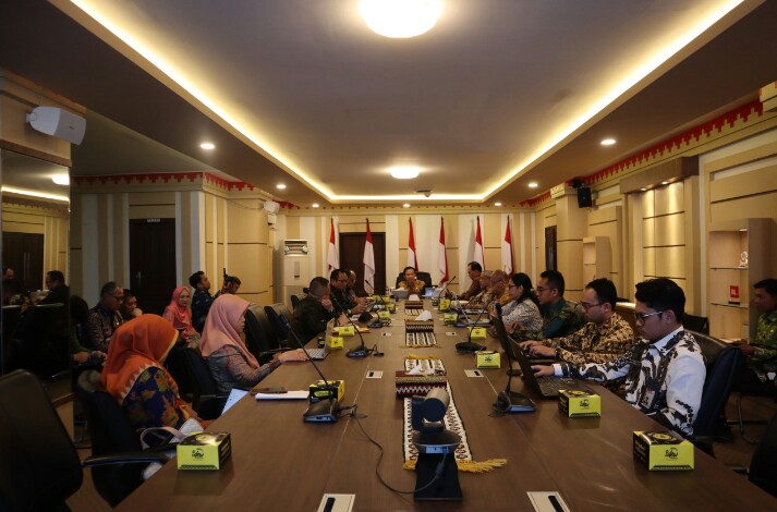 Pemprov Lampung menerima kunjungan Direktorat Koordinasi dan Supervisi Wilayah II Kedeputian Bidang Koordinasi dan Supervisi Komisi Pemberantasan Korupsi (KPK) RI || Foto: Dinas Kominfotik Provinsi Lampung