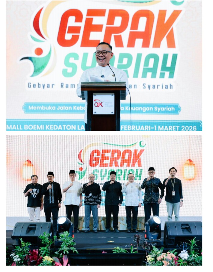 OJK Provinsi Lampung menyelenggarakan Gebyar Ramadan Keuangan Syariah (GERAK Syariah) Tahun 2026 pada 27–28 Februari dan 1 Maret 2026 di Mall Boemi Kedaton, Bandar Lampung || Foto: OJK Provinsi Lampung