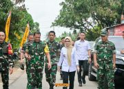 Dampingi Wasev Panglima TNI, Bupati Nanda Tinjau TMMD Ke-127 Kodim 0421/Lampung Selatan