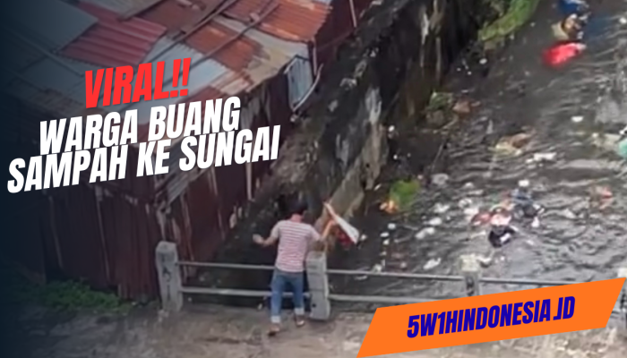 Viral Warga Buang Sampah ke Sungai Ditengah Bencana Banjir, ini Respon DLH