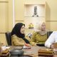 Walikota Eva Dwiana saat rapat dengan BBWS || Foto: Dok. Prokopim Pemkot Bandar Lampung