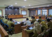 Suasana Rapat Koordinasi strategis bersama seluruh Kepala Bapenda Kabupaten/Kota se-Provinsi Lampung bertempat di Aula Rapat Lantai III Kantor Bapenda Lampung || Foto: Dinas Kominfotik Provinsi Lampung