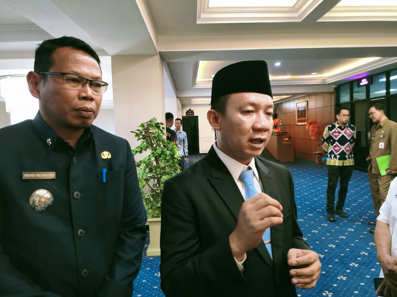 Sekdaprov Lampung, Marindo Kurniawan menyampaikan kebijakan penerapan work from home (WFH) bagi ASN di lingkungan Pemprov Lampung || Foto: Dinas Kominfotik Provinsi Lampung