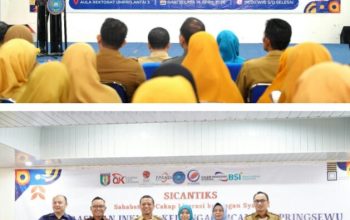 OJK Provinsi Lampung bersama Pemkab Pringsewu dan pemangku kepentingan terkait melaksanakan kegiatan Literasi dan Inklusi Keuangan Syariah melalui program SICANTIKS (Sahabat Ibu Cakap Literasi dan Inklusi Keuangan Syariah) di Universitas Muhammadiyah Pringsewu || Foto: OJK Provinsi Lampung
