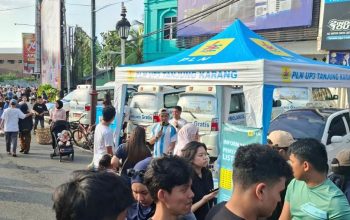 Di Tengah Ramainya CFD, PLN UP3 Tanjung Karang Gencarkan Edukasi Promo Listrik Power Up Real